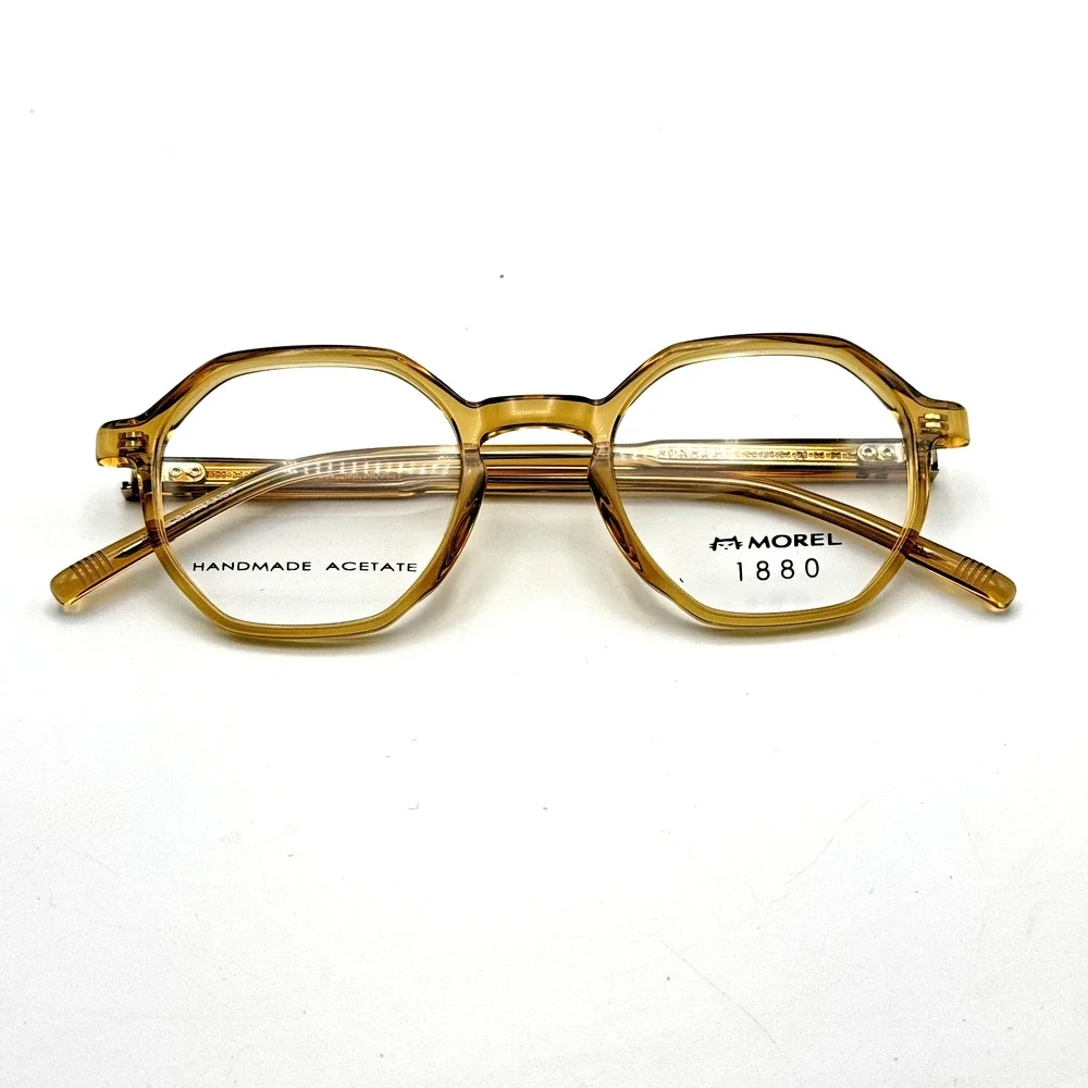Morel 1880 Eyeglasses Frame Paul 60132M-MD05 Yellow Round Full Rim 47-22-140